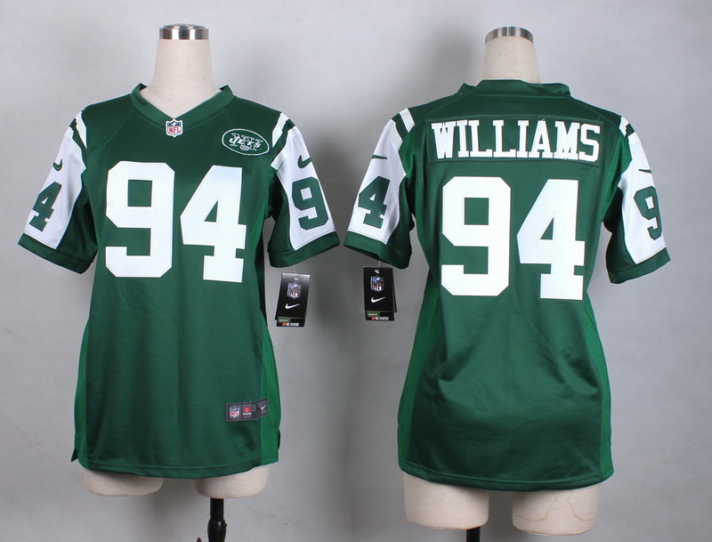 Nike Jets 94 Leonard Williams Green Women Game Jersey