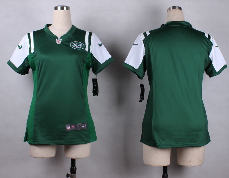 Nike Jets Blank Green Women Game Jersey