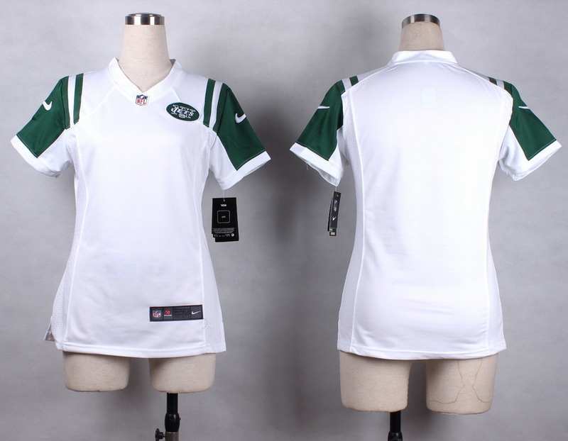 Nike Jets Blank White Women Game Jersey