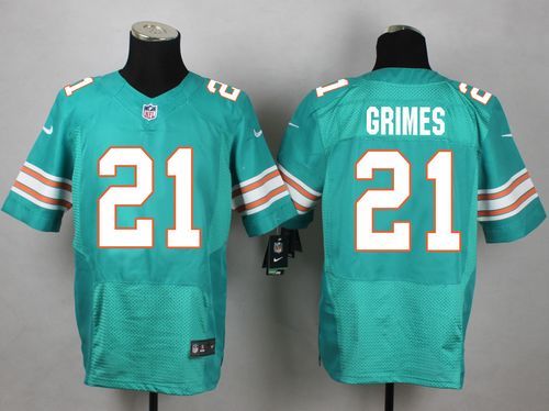 Nike Dolphins 21 Brent Grimes Green Elite Jersey