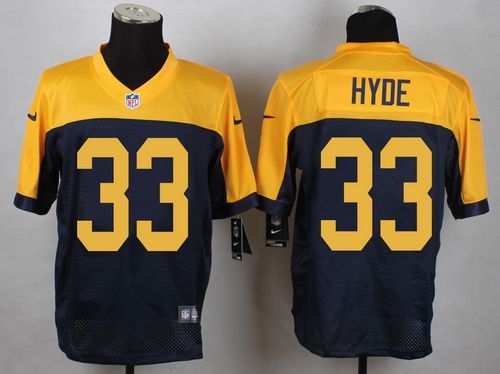 Nike Packers 33 Micah Hyde Navy Blue Alternate Elite Jersey