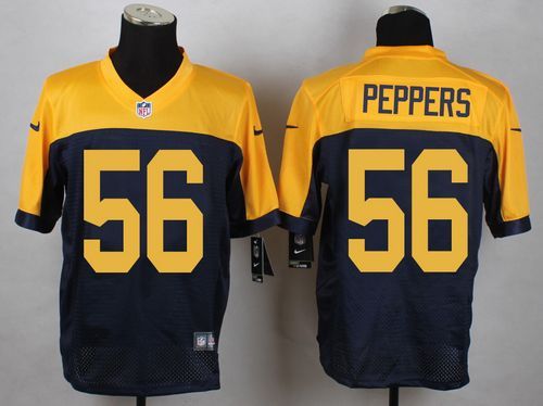 Nike Packers 56 Julius Peppers Navy Blue Alternate Elite Jersey