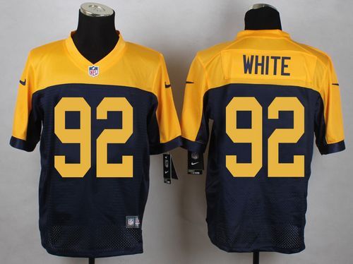 Nike Packers 92 Reggie White Navy Blue Alternate Elite Jersey