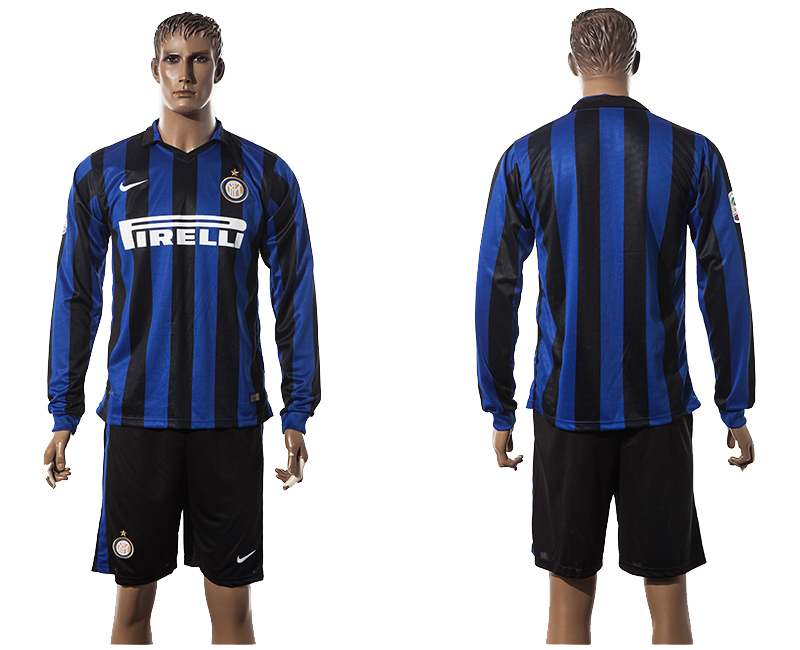 2015-16 Inter Milan Home Long Sleeve Jersey