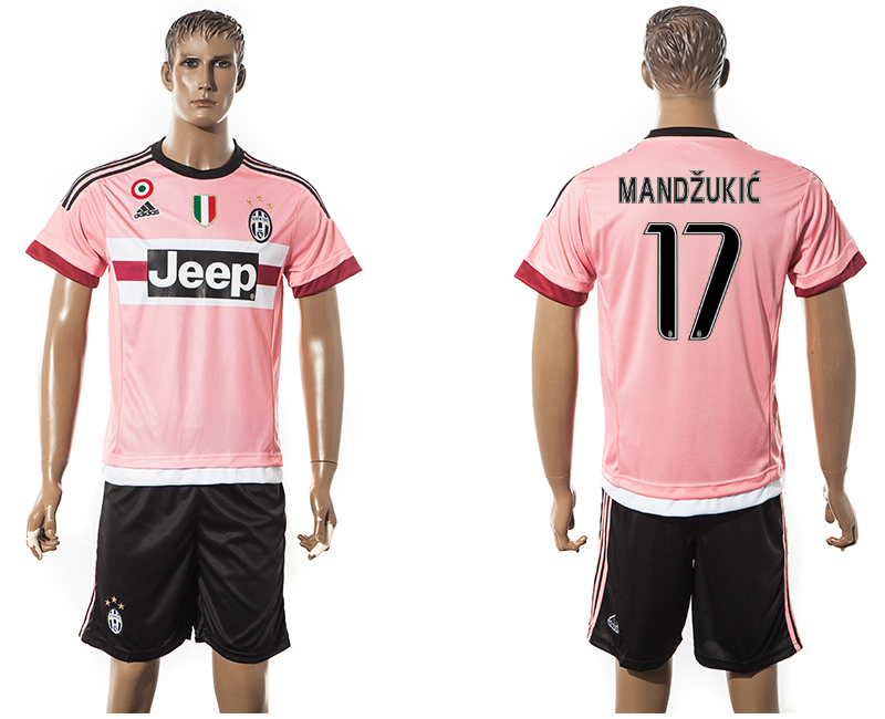 2015-16 Juventus 17 MANDZUKIC Away Jersey