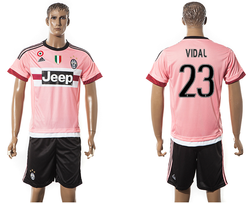 2015-16 Juventus 23 VIDAL Away Jersey