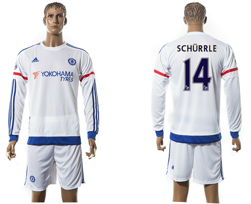 2015-16 Chelsea 14 SCHURRLE Away Long Sleeve Jersey