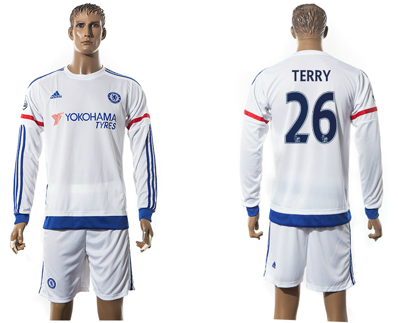 2015-16 Chelsea 26 TERRY Away Long Sleeve Jersey