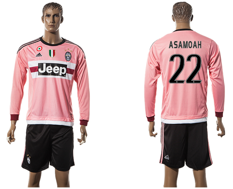 2015-16 Juventus 22 ASAMOAH Away Long Sleeve Jersey