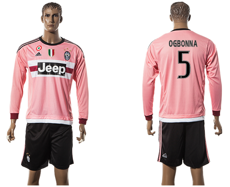 2015-16 Juventus 5 OGBONNA Away Long Sleeve Jersey