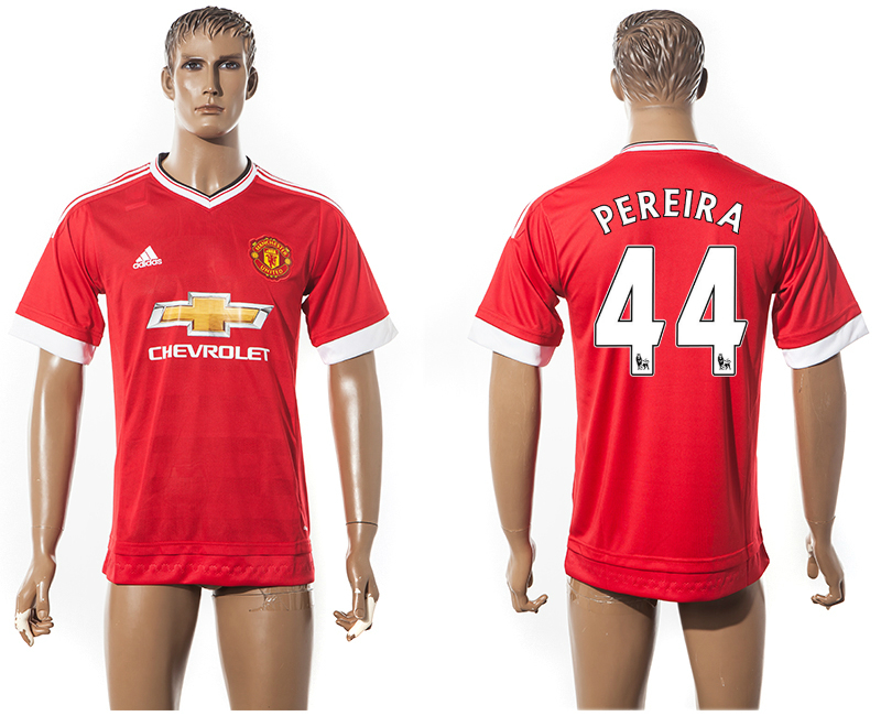 2015-16 Manchester United 44 PEREIRA Home Thailand Jersey