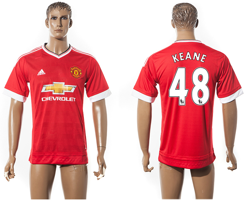 2015-16 Manchester United 48 KEANE Home Thailand Jersey