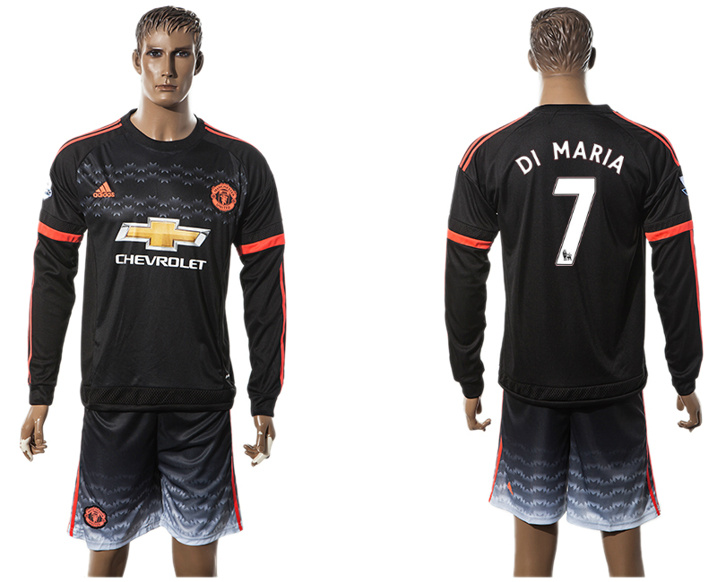 2015-16 Manchester United 7 DI MARIA Third Away Long Sleeve Jersey