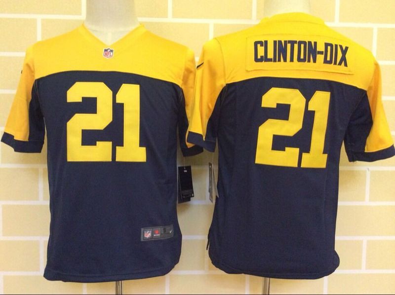 Nike Packers 21 Ha Ha Clinton-Dix Navy Blue Alternate Youth Game Jersey