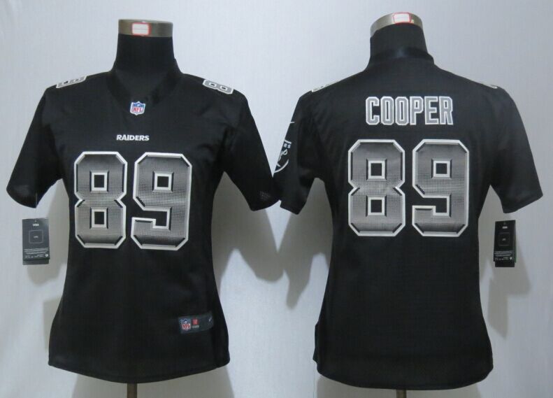 Nike Raiders 89 Amari Cooper Black Pro Line Fashion Strobe Women Jersey