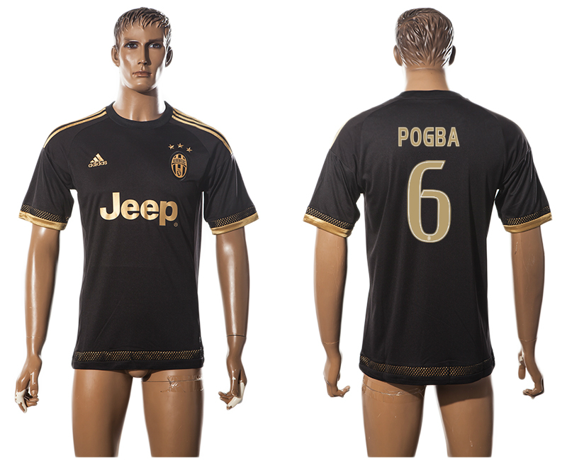 2015-16 Juventus 6 POGBA Third Away Thailand Jersey