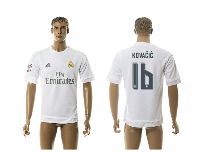 2015-16 Real Madrid 16 KOVACIC Home Thailand Jersey