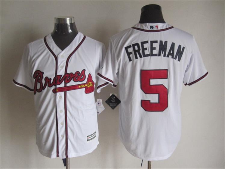 Braves 5 Freddie Freeman White New Cool Base Jersey