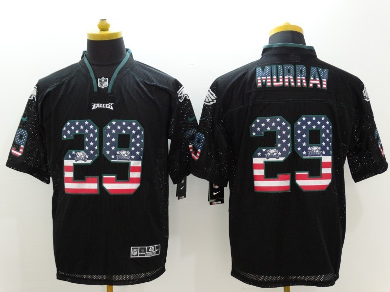 Nike Eagles 29 DeMarco Murray Black USA Flag Elite Jersey
