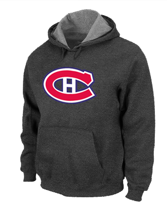 NHL Montreal Canadiens Big & Tall Logo Pullover Hoodie Dark Grey
