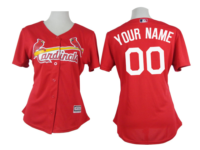 Cardinals Red Customized Women New Cool Base Jersey