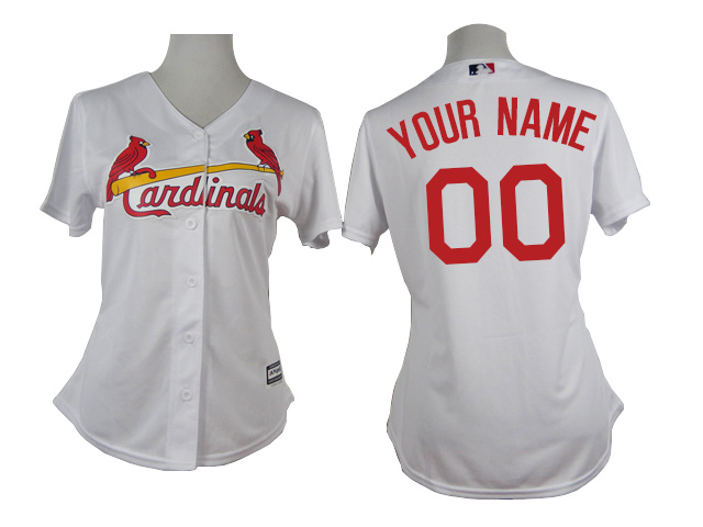 Cardinals White Customized Women New Cool Base Jersey