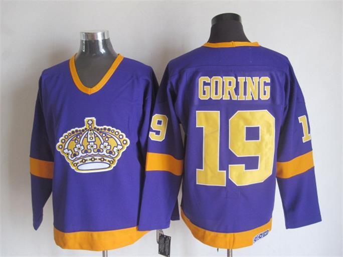 Kings 19 Butch Goring Purple CCM Jersey - Click Image to Close