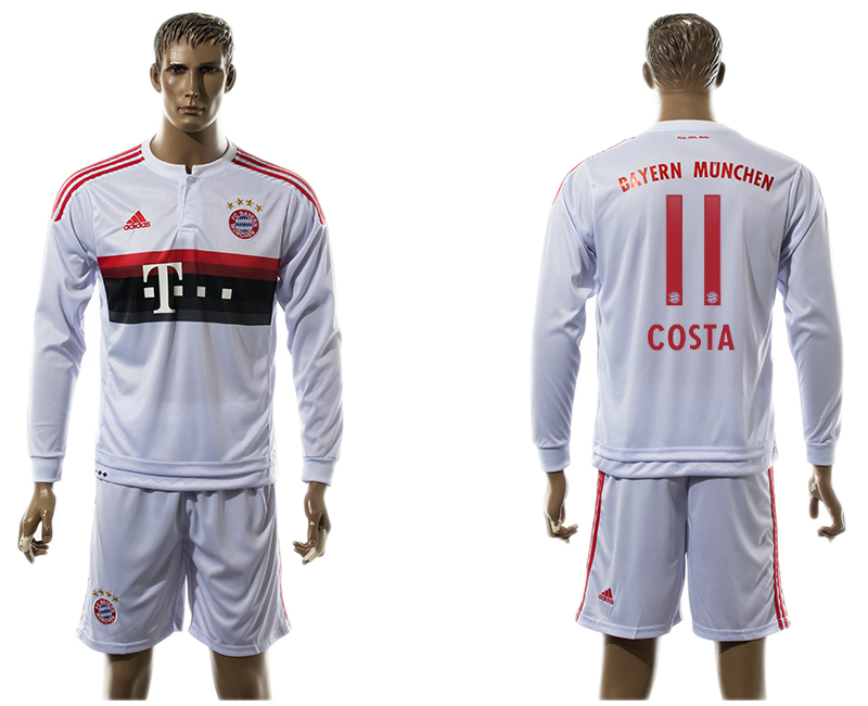 2015-16 Bayern Munchen 1 COSTA Away Long Sleeve Jersey