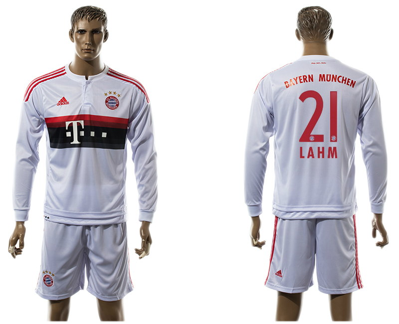 2015-16 Bayern Munchen 21 LAHM Away Long Sleeve Jersey