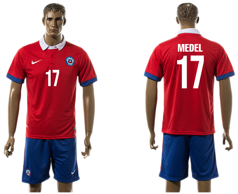 2015-16 Chile 17 MEDEL Home Jersey