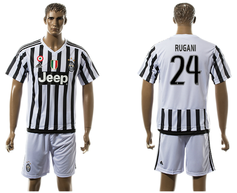 2015-16 Juventus 24 RUGANI Home Jersey