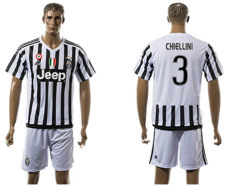 2015-16 Juventus 3 CHIELLINI Home Jersey
