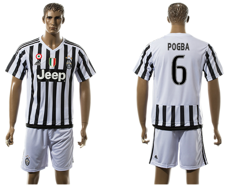 2015-16 Juventus 6 POGBA Home Jersey