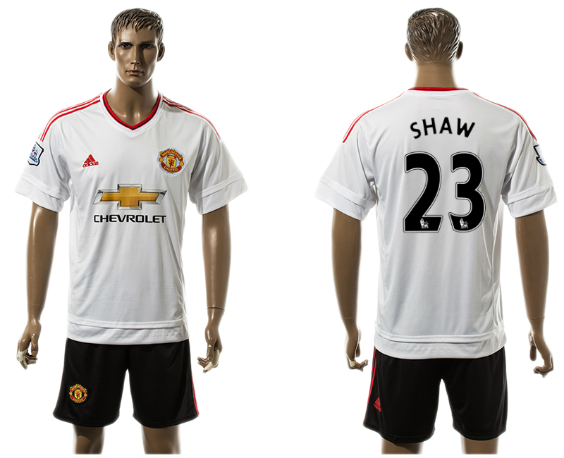 2015-16 Manchester United 23 SHAW Away Jersey
