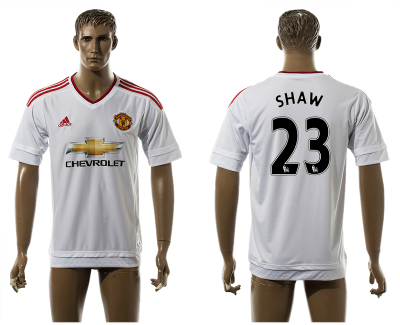 2015-16 Manchester United 23 SHAW Away Thailand Jersey