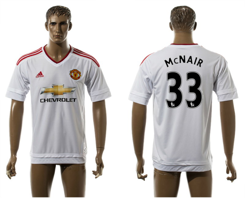 2015-16 Manchester United 33 McNair Away Thailand Jersey