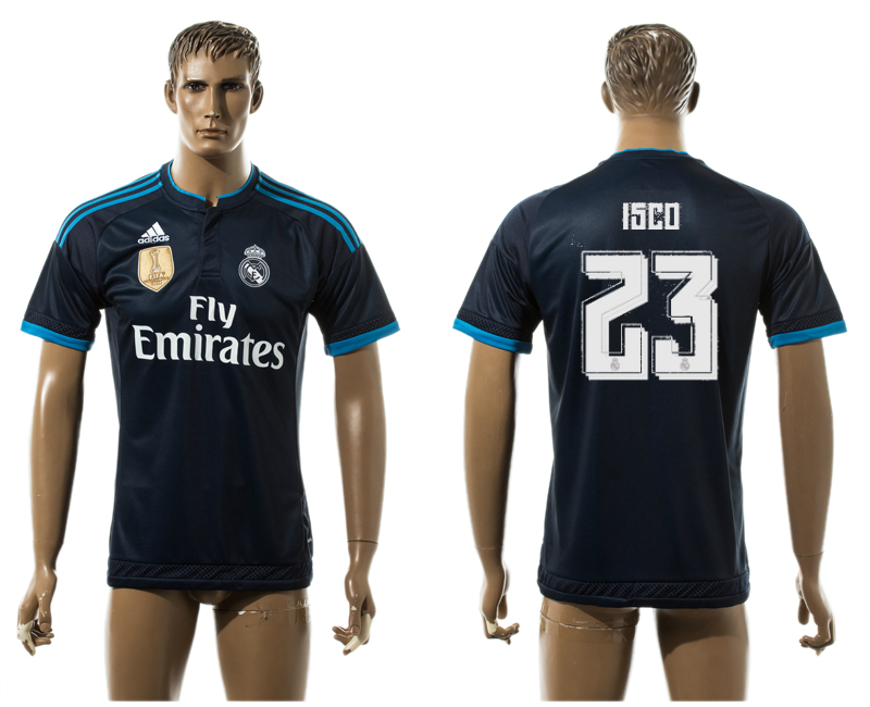 2015-16 Real Madrid 23 ISCO Away Thailand Jersey