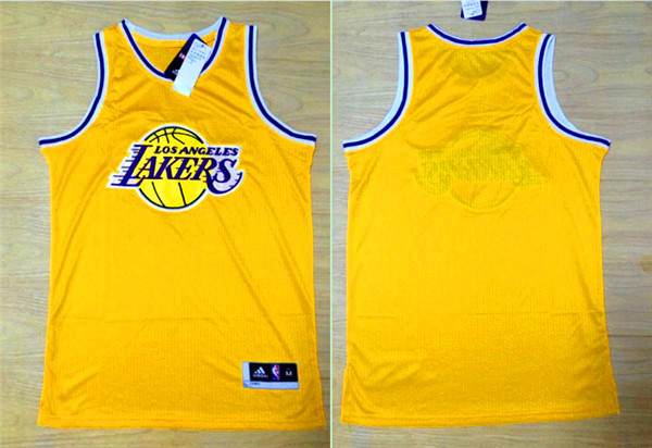 Lakers Yellow Primary Logo New Rev 30 Jersey