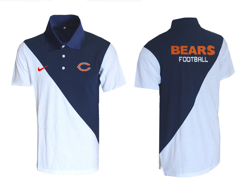 Nike Bears Blue And White Polo Shirt