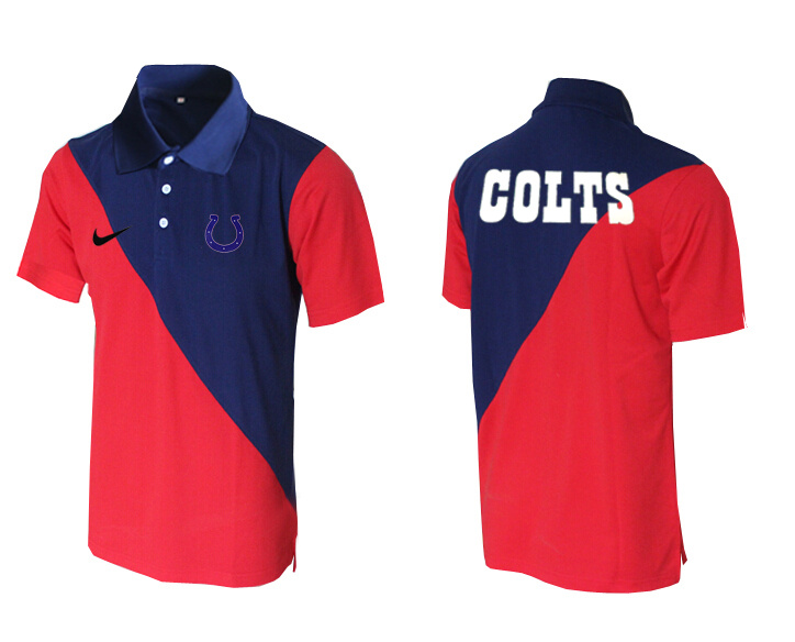Nike Colts Blue And Red Polo Shirt