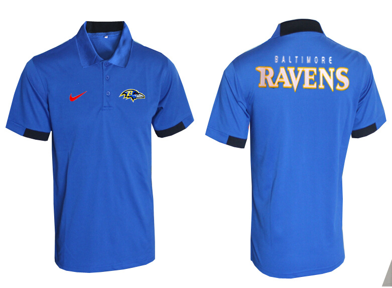 Nike Ravens Blue Polo Shirt - Click Image to Close