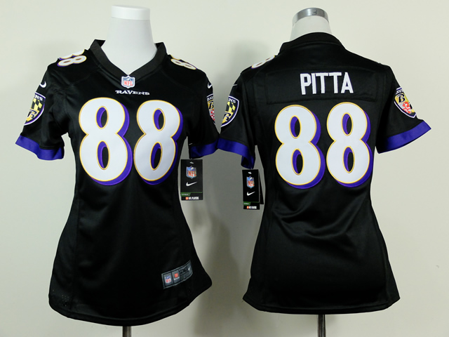 Nike Ravens 88 Pitta Black Women Game Jerseys