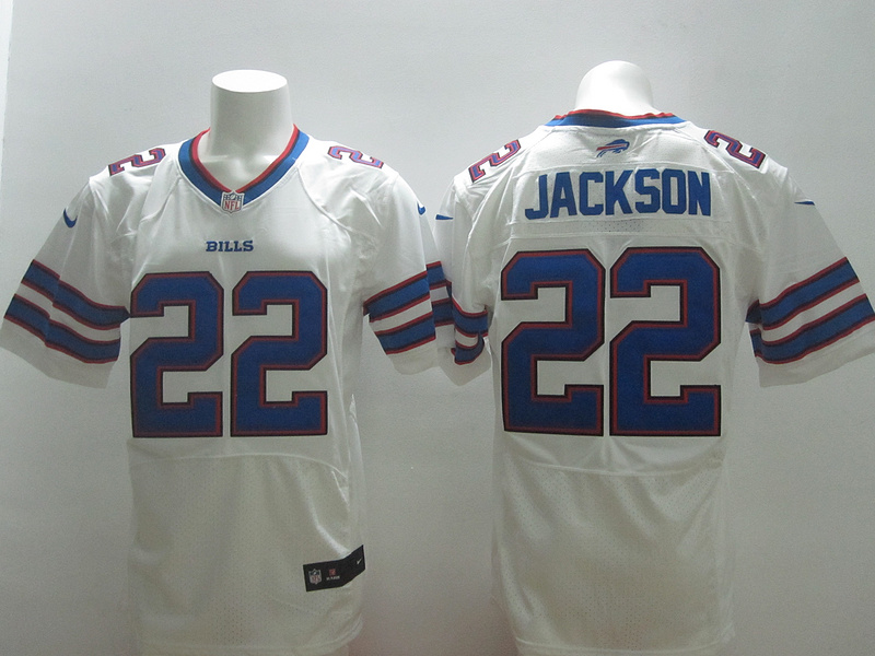 Nike Bills 22 Jackson White New Elite Jersey