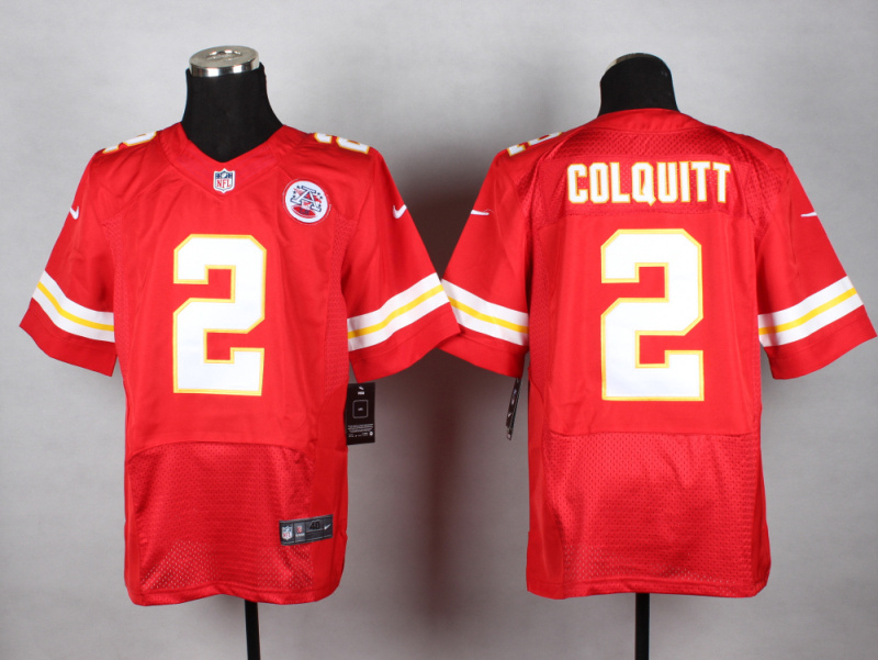 Nike Chiefs 2 Colquitt Red Elite Jersey