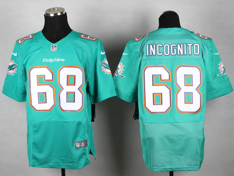 Nike Dolphins 68 Incognito Green Elite Jersey
