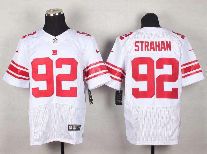 Nike Giants 92 Strahan White Elite Jersey Nike Giants 92 Strahan White Elite Jersey