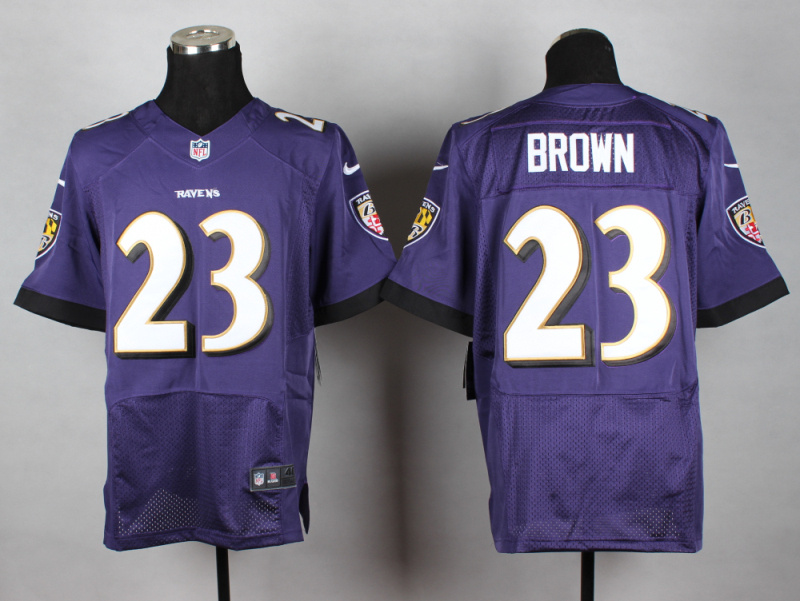 Nike Ravens 23 Brown Purple Elite Jersey Nike Ravens 23 Brown Purple Elite Jersey