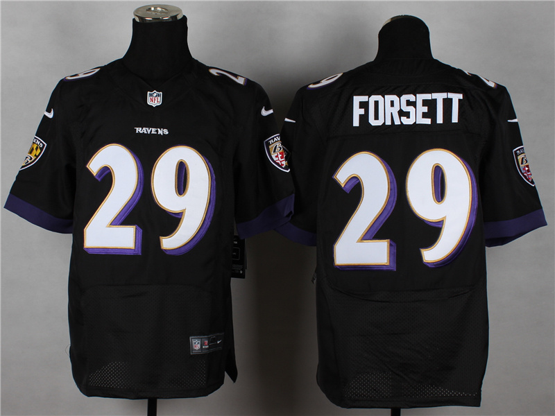 Nike Ravens 29 Forsett Black Elite Jersey