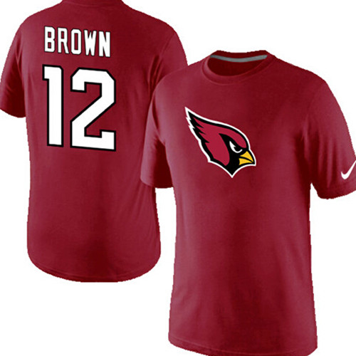 Nike Cardinals 12 Brown Player Name & Number T-Shirt Red1