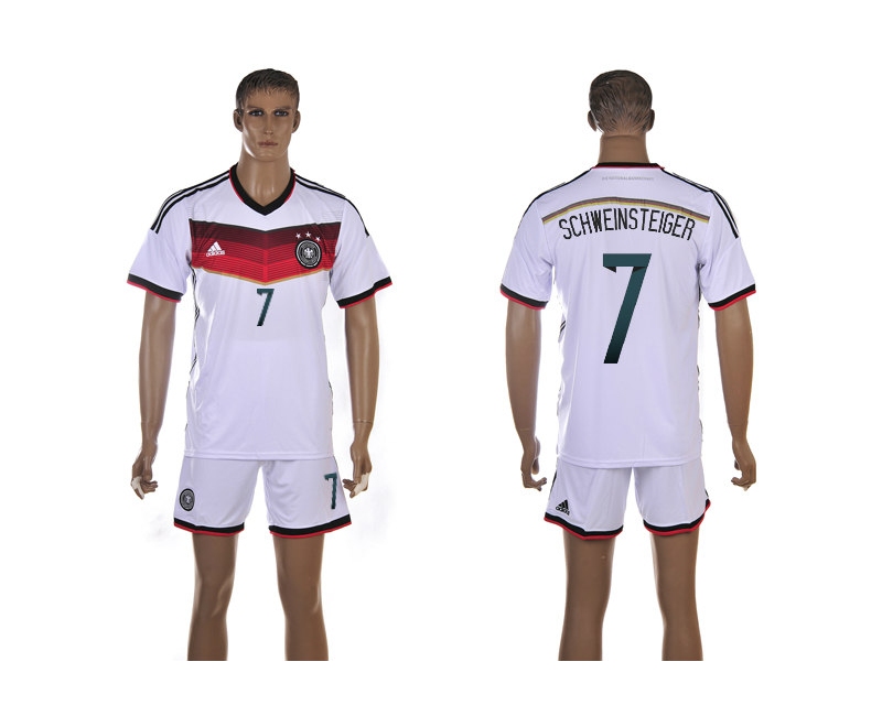 Germany 7 Schweinsteiger 2014 World Cup Home Soccer Jersey